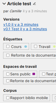 Fonctionnalités